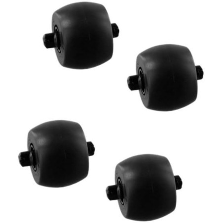 Gummihjul til Ecovacs Deebot T5/T8/T9/T10/X1/X5, 4 stk. – kompatibelt