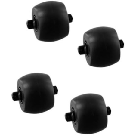 Rubber Wheels for Ecovacs Deebot T5/T8/T9/T10/X1/X5, 4-Pack – Compatible