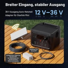 Starlink Mini Biladapter 36V – kompatibelt tilbehør