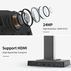 CZUR ET24 Pro 24MP bogscanner med HDMI og OCR