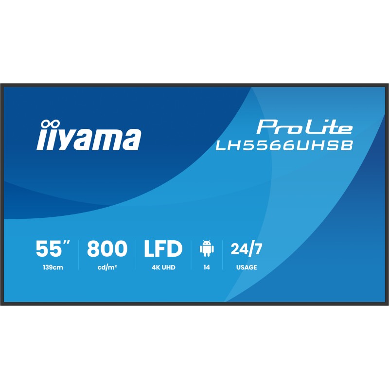 iiyama 55" 3840x2160, 4K UHD VA iiyama 55" 3840x2160, 4K UHD VA
