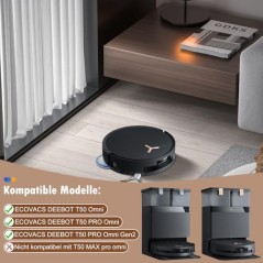 Ecovacs 25-dels tilbehørssæt til DEEBOT T50 Pro Omni Gen2/T50 Omni/PRO Omni – kompatibelt tilbehør