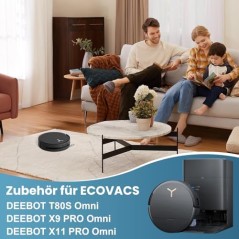 Ecovacs 17-dels tilbehørssæt til DEEBOT X9 PRO Omni/X11 PRO Omni/T80S Omni – kompatibelt tilbehør