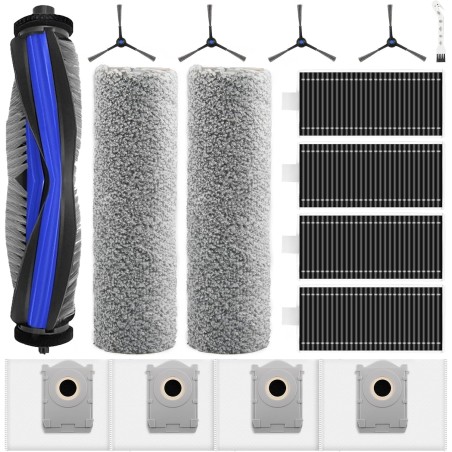 Ecovacs 16-dels tilbehørssæt til DEEBOT X8 PRO Omni/X8 Omni – kompatibelt tilbehør