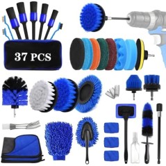 UCAMP Drill Brush Cleaning Set, 37 pieces – wheels, tiles, kitchen and car