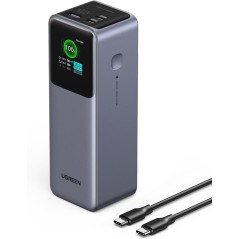 UGREEN Nexode Powerbank 25000mAh 200W – USB-C PD 3.1, TFT-display