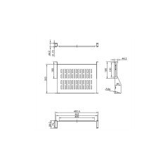 Value 19" Fixed Shelf, 485 x 350mm,