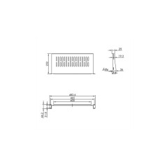 Value 19" Fixed Shelf, 485 x 250mm,