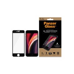 PanzerGlass Case Friendly Sort Cover til Apple iPhone 6, 6s, 7, 8, SE (2. gen) – Beskyt din telefon med stil!