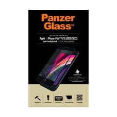 PanzerGlass Case Friendly Sort Cover til Apple iPhone 6, 6s, 7, 8, SE (2. gen) – Beskyt din telefon med stil!