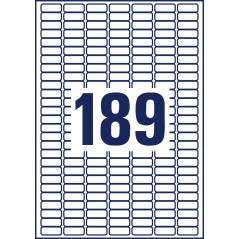 Avery White Removable Mini Labels