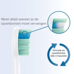 Philips Hvid Ekstra tandbørstehoved HX9022 Optimal Plaque Defence