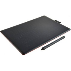 One by Wacom Medium - Kreativitet i Sort/Rød | Perfekt til Tegning & Design - Varenummer: 4949268621076
