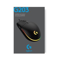 Køb Logitech Gaming Mouse G203 LIGHTSYNC - Optisk, Kablet, Sort | Perfekt til Gamere!
