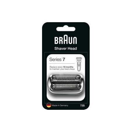 Opdag BRAUN Sølv Barberhoved 73S - Præcision, Komfort & Kvalitet til Din Barbering!