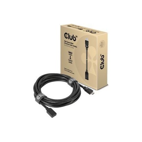 Club 3D CAC-1325 HDMI 2.0 forlængerkabel 5 m Sort