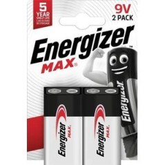 Energizer Battery 9V Max 2-pak