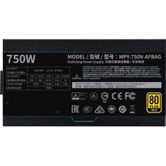 Køb Cooler Master V Series V750 Gold - V2 Strømforsyning 750Watt | Effektiv & Pålidelig Ydelse