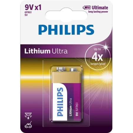 Philips Lithium Ultra 9V 1-blister
