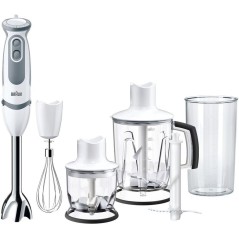 Braun Multiquick 5 MQ 5245 WH Stavblender Premium - Perfekt til hurtig og nem madlavning i hvid/grå kvalitet!