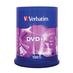 Verbatim DVD+R 16X 4.7GB Branded