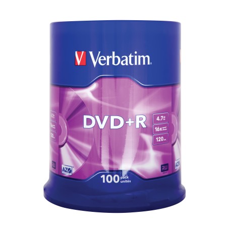 Verbatim DVD+R 16X 4.7GB Branded