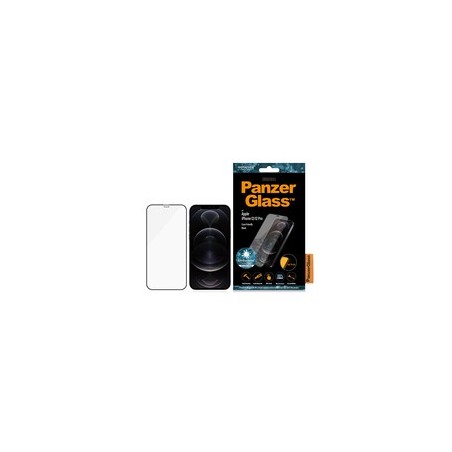 PanzerGlass Skærmbeskytter Sort Transparent til Apple iPhone 12/12 Pro - Uovertruffen Beskyttelse og Klarhed!