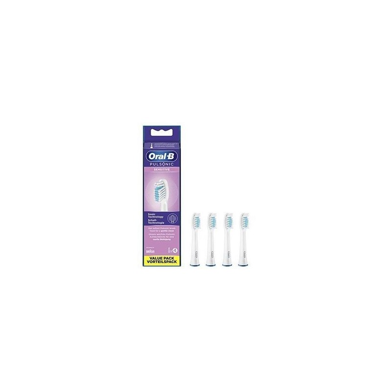 Oral-B Pulsonic Sensitive Ekstra tandbørstehoved 4 Hvid Oral-B Pulsonic Sensitive Ekstra tandbørstehoved 4 Hvid