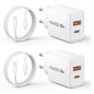 20W USB-C Fast Charger 2-Pack with 2m Cable – Apple-compatible accessory 20W USB-C Fast Charger 2-Pack with 2m Cable – Apple-compatible accessory