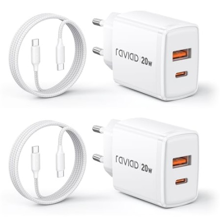 20W USB-C Fast Charger 2-Pack with 2m Cable – Apple-compatible accessory