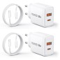 20W USB-C Fast Charger 2-Pack with 2m Cable – Apple-compatible accessory 20W USB-C Fast Charger 2-Pack with 2m Cable – Apple-compatible accessory