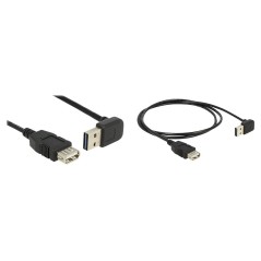 Delock EASY-USB USB forlængerkabel 2m Sort