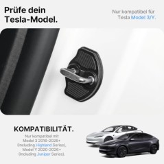TPE dørstøddæmper 4-pak til Tesla Model 3/Y – kompatibelt tilbehør