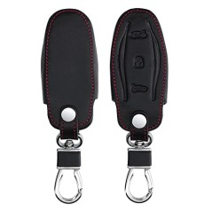 Tesla Faux-Leather Car Key Case – Compatible Accessory