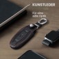 Tesla Faux-Leather Car Key Case – Compatible Accessory