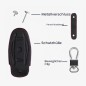 Tesla Faux-Leather Car Key Case – Compatible Accessory