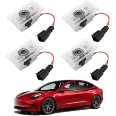 Tesla Door Logo Projector Light Model 3/Y/S/X, 4 pcs – compatible