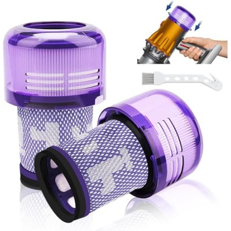 Dyson V12 Filter Set – Compatible Accessory, Washable