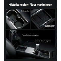Center Console Organizer for Tesla Model Y/3 – compatible accessory