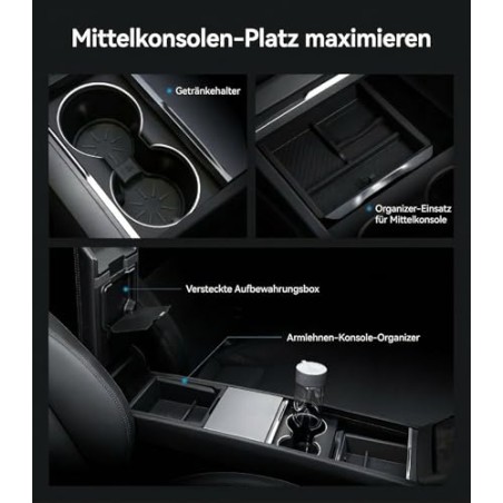 Center Console Organizer for Tesla Model Y/3 – compatible accessory