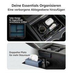 Midterkonsol-organizer til Tesla Model Y/3 – kompatibelt tilbehør
