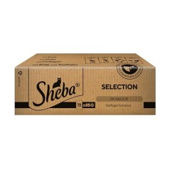 SHEBA Kattefoder i Sauce, Fjerkrævariation, 72x85g