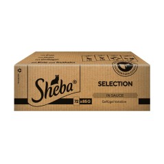 SHEBA Kattefoder i Sauce, Fjerkrævariation, 72x85g