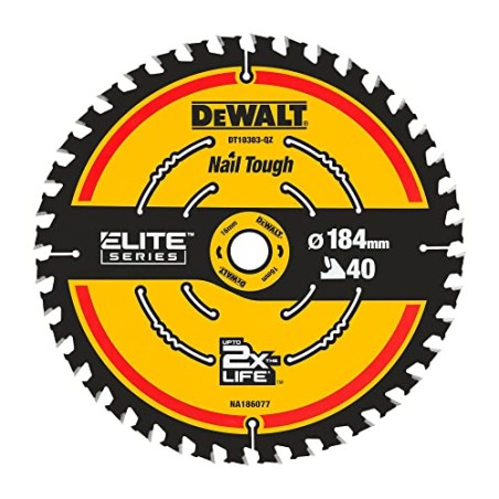 DEWALT ELITE Circular Saw Blade 184mm, 40 Teeth - DT10303-QZ