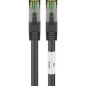 goobay CAT 8.1 SFTP, PiMF 10m Patchkabel Sort