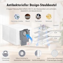 Roborock S8 MaxV Ultra Tilbehørssæt, 35 Dele – Kompatibelt Tilbehør