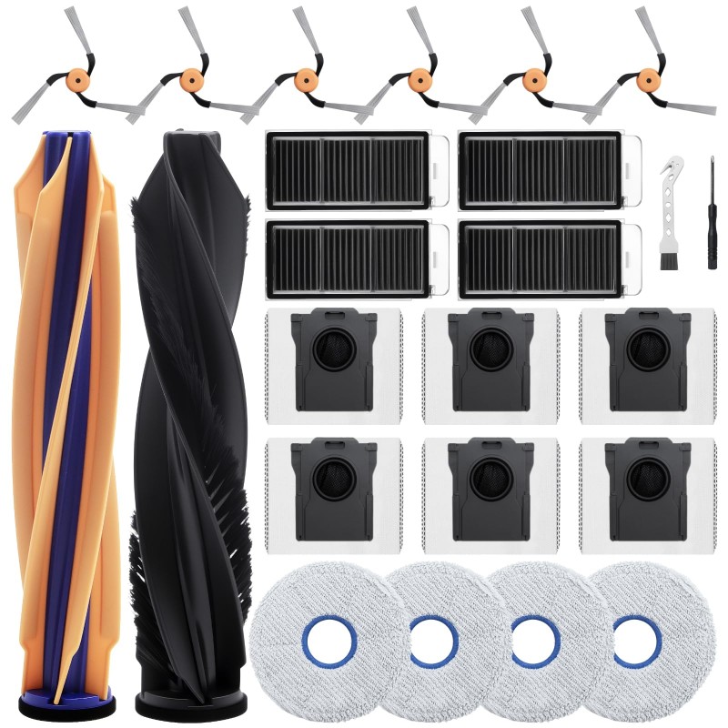 Accessory Kit for Dreame X60 Pro Ultra Complete, 24 Pieces – Compatible Accessory Accessory Kit for Dreame X60 Pro Ultra Complete, 24 Pieces – Compatible Accessory