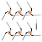 Side Brushes for Dreame X60 Pro Ultra Complete, 6 pcs + Cleaning Brush – Compatible Accessory