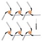 Side Brushes for Dreame X60 Pro Ultra Complete, 6 pcs + Cleaning Brush – Compatible Accessory