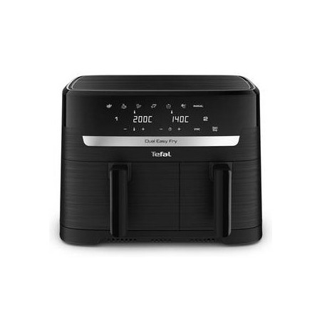 Tefal Dual Easy Fry EY901N10 Dobbelt Varmluftssteger - Effektiv, Sund og Uundgåelig Madlavning i Sort - Varenr. 3045380025783